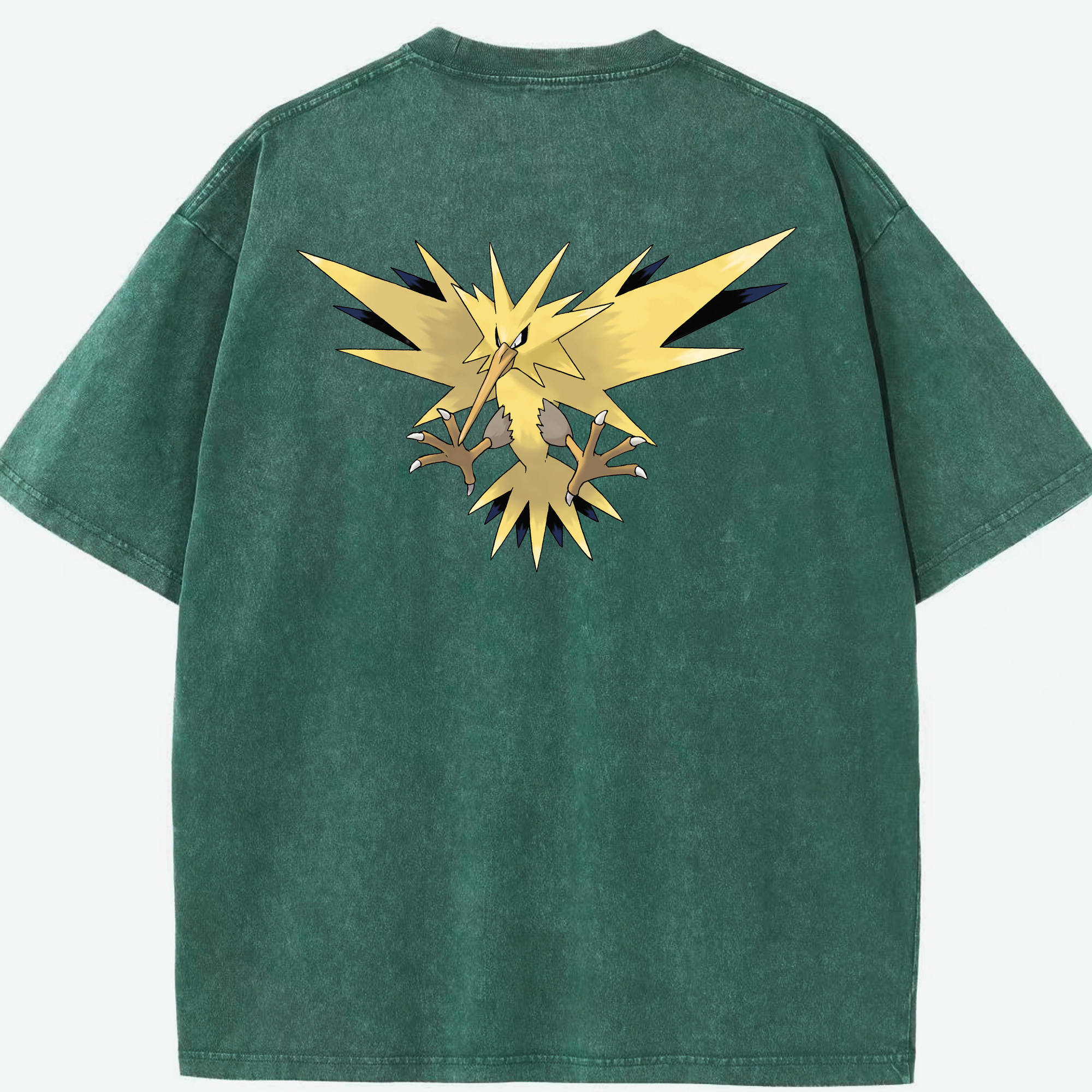 （画像用） ポケットモンスター Pokémon 綿100% ヴィンテージ風 半袖Tシャツ（背面プリント）